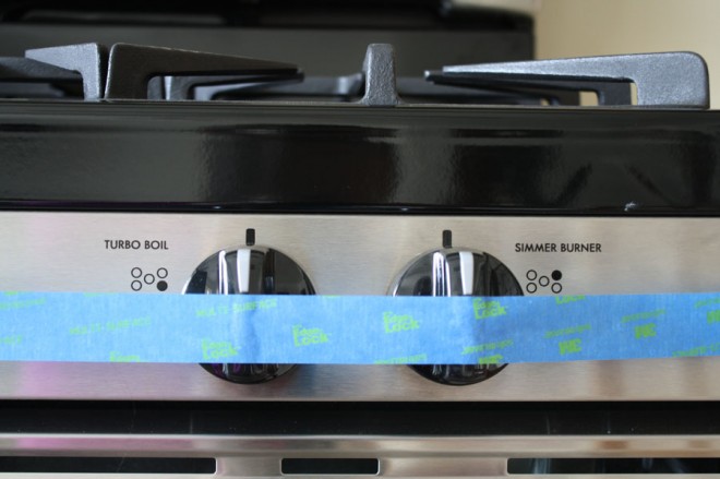 Kenmore Gas Range, baby proofing.