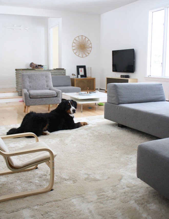 Living room evolution, January 2015.