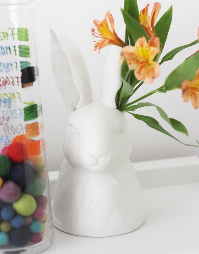 Rabbit vase from Anthropologie (all ready for spring).