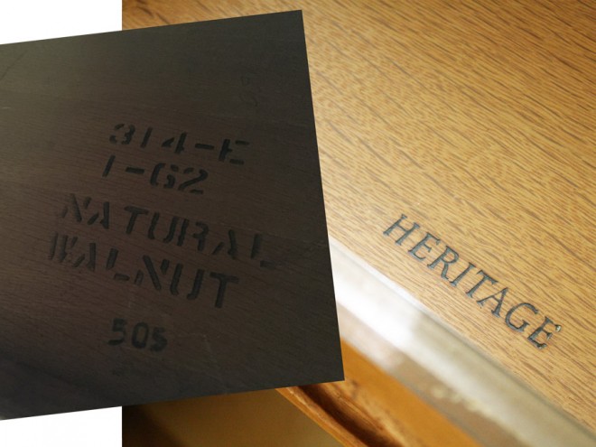 Paine Furniture Heritage Natural Walnut Bedside Table – from the 1960's?