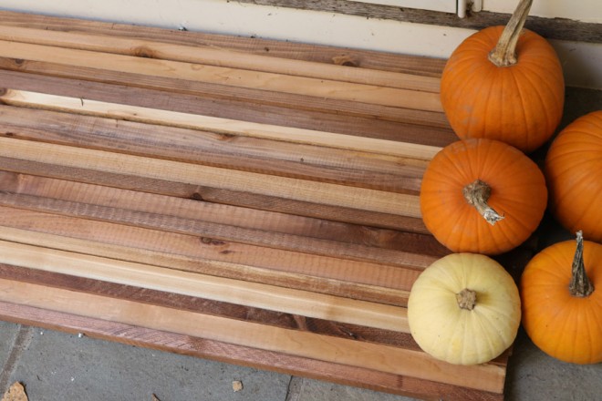 Cedar all-season doormat.