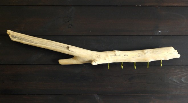 How to make hooks for the home out of found beach driftwood.