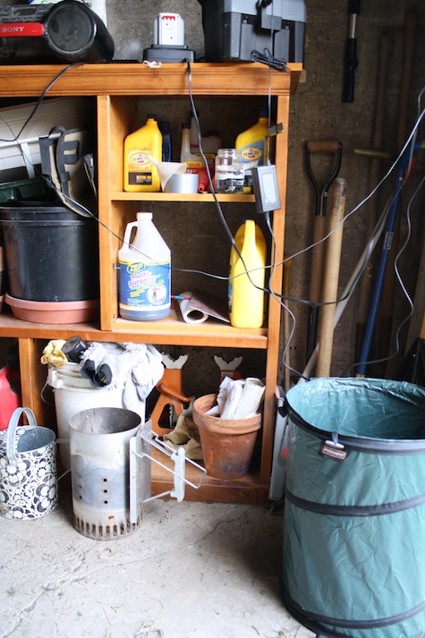 How to organize a shed to maximize wall, ceiling, and floor space.