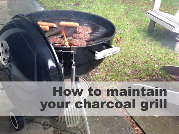 How to clean your charcoal grill.