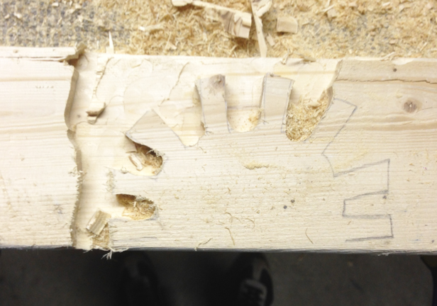 How to carve a DIY wood block stamp using a router.